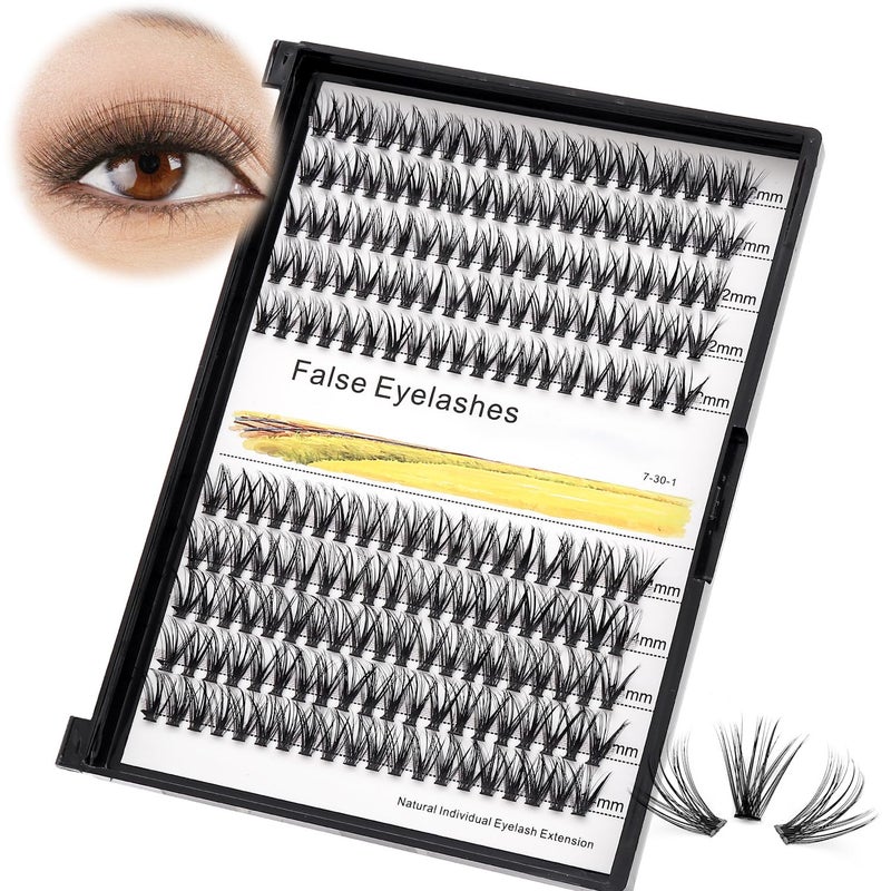 Vayator 1018mm Mixed Tray Mink Eyelash Extension Natural 3D Russian Volume Faux Eyelashes Individual 20D30D40D50D To Choose 200pcs Clusters Lashes Makeup 20D12mm14mm Mixed