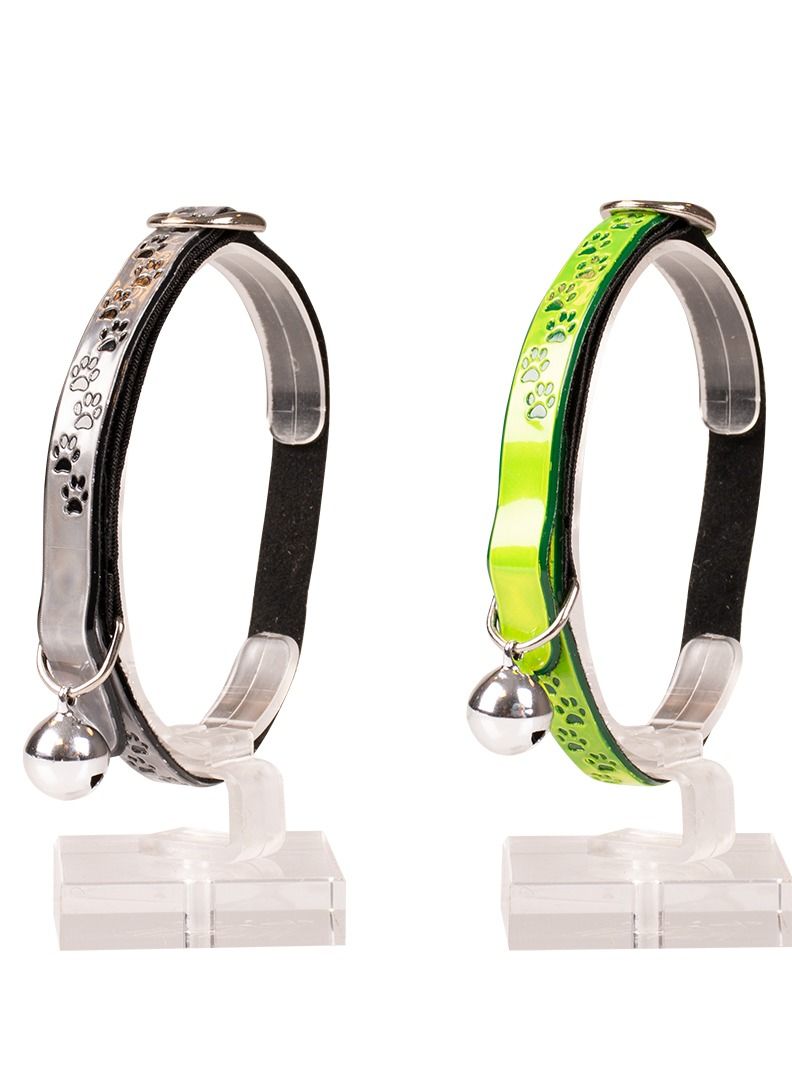 duvo Plus Cat Collar Reflective Paws Pvc Multicolor - Image 1