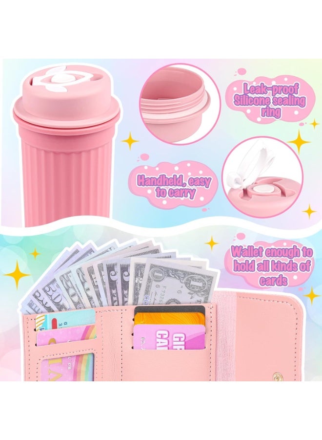 Taizz Ventures 32Pcs Play Purse for Little Girls – Toddler Purse Set with Pretend Makeup, Princess Toys Handbag, Toy Phone, Wristwatch, Silk Scarf, Sunglasses and Accessories – Birthday Gift Toys for Girls Ages 3 4 5, Pink - Image 5