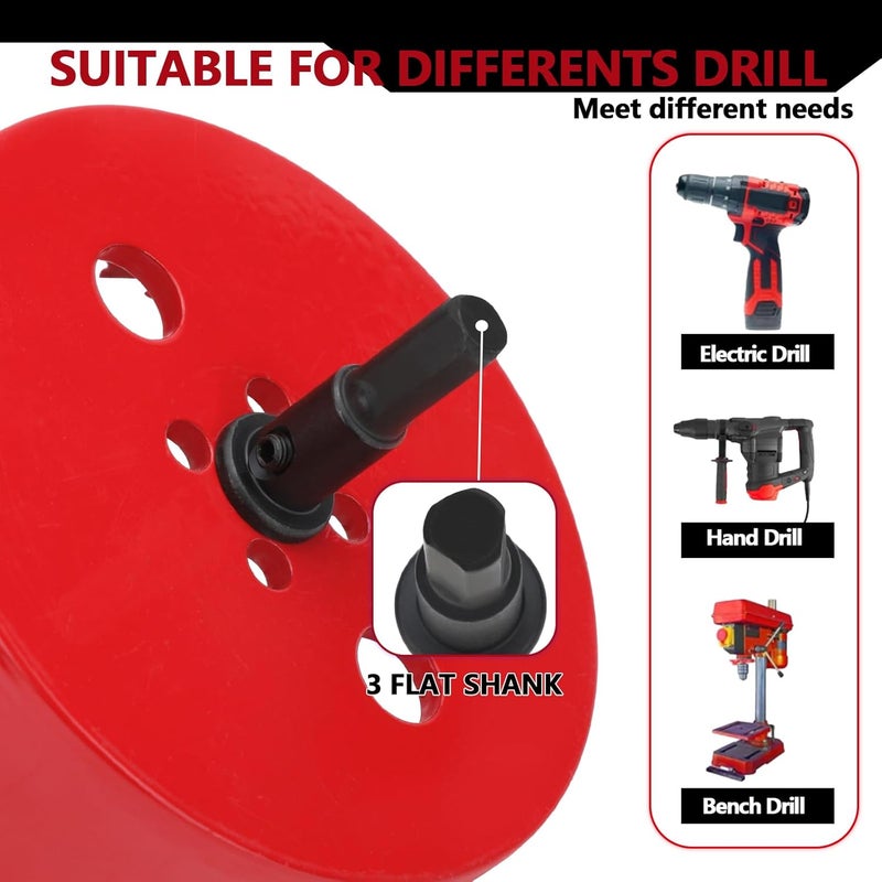 M42 Bimetal Hole Saw, Woodworking Plastic Hole Enlarger Drill, Gypsum Board Recessed Light Hole Saw, Audio Hole Enlarger - Image 4