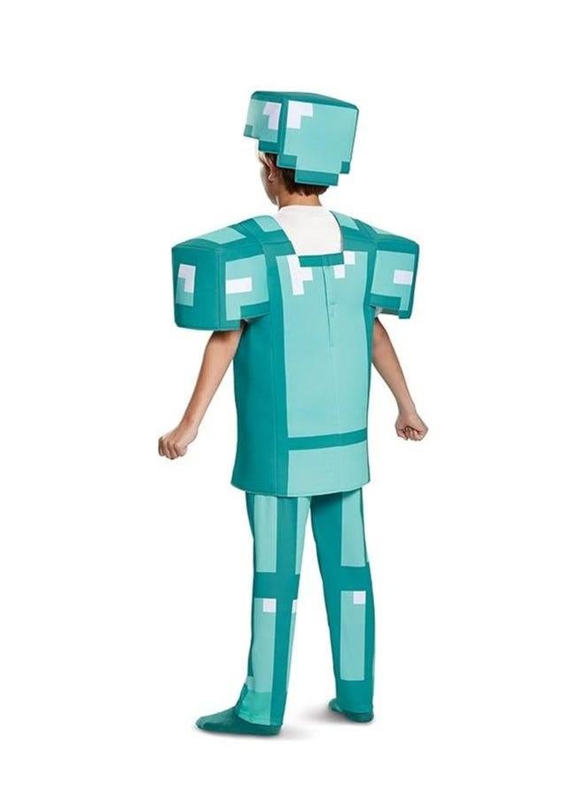 cos clothing my world green performance stage costume mini suit minecraft - Image 2