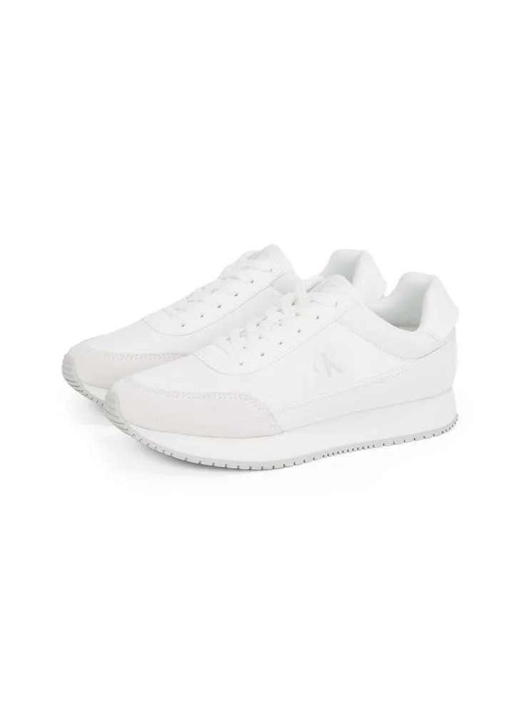 كالفن كلاين جينز RETRO LOW LACE UP CANVAS RUNNER TRAINERS