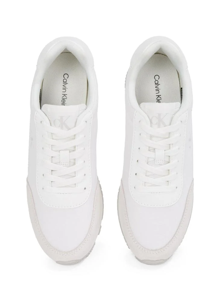 كالفن كلاين جينز RETRO LOW LACE UP CANVAS RUNNER TRAINERS