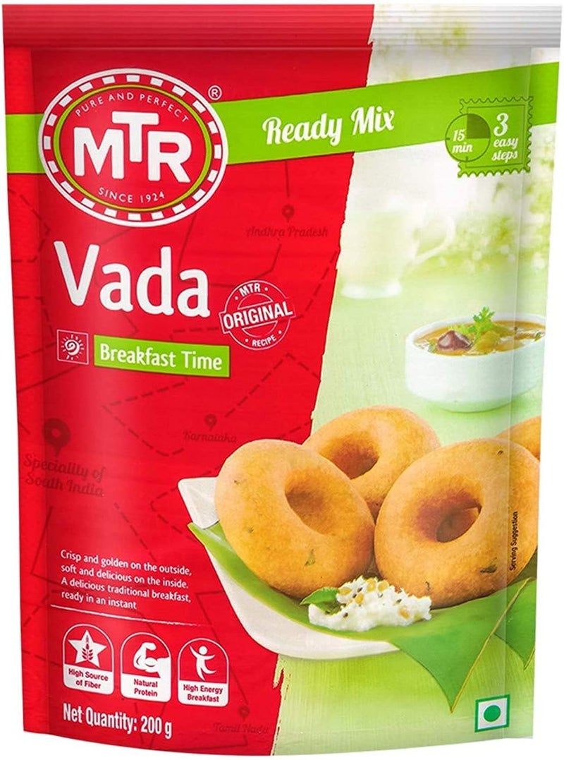 MTR Instant Vada Mix 200 g - Traditional South Indian Breakfast - Image 1