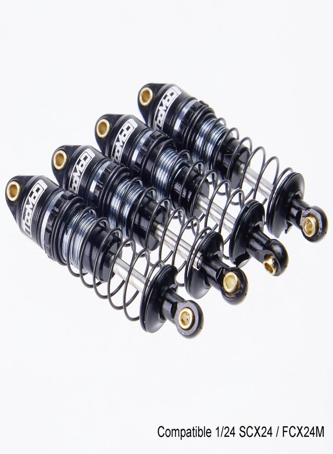 ممتص صدمات زيتي كبير القطر من الألومنيوم من TOOMOD بقطر 35 مم لسيارات التحكم عن بعد من نوع Axial SCX24 FCX24 بمقياس 1/24، قطع غيار للترقية (أسود/رمادي) - Image 3