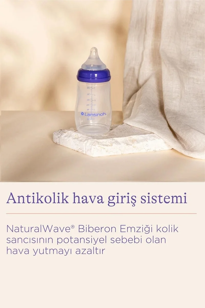 Lansinoh Natural Wave Baby Bottle Set 2 pieces 240 ml