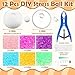 Simgoing 12 Sets DIY Stress Ball Making Kit Milky Blank Stress Ball DIY Kit with 12 Skins Empty Squeeze Balls Fill Beads Expander Tool Vacuum Evacuating Device for Make Pressure Balls Light ColorB - Image 4