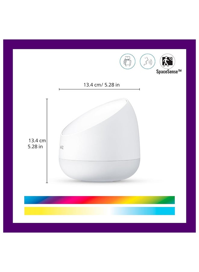Wiz Squire Portable Smart Lamp, RGB Color + Tunable White, Wi-Fi And Bluetooth - Type G Plug - Image 2