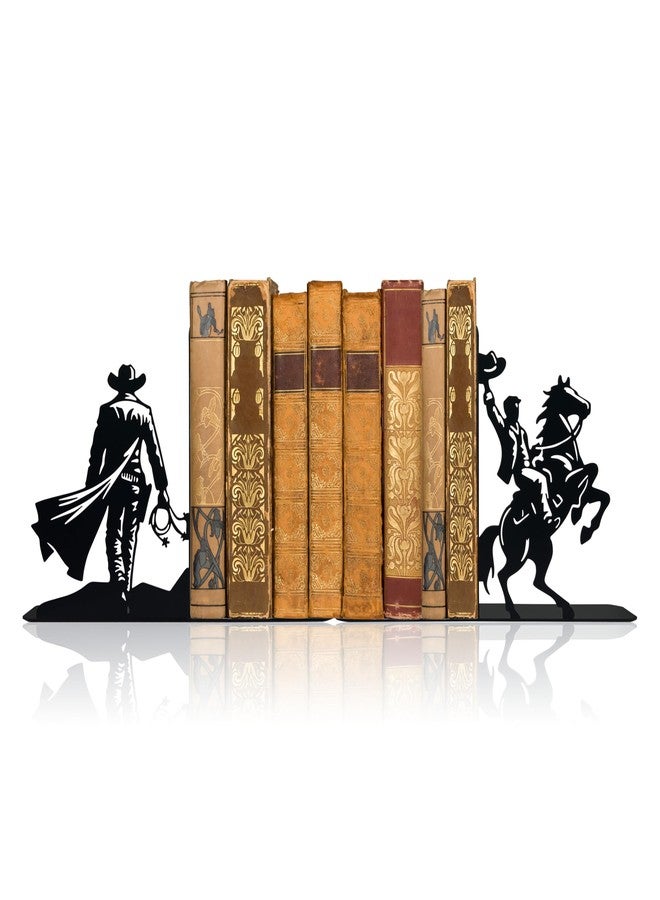 فواصل كتب معدنية بتصميم رعاة البقر الغربيين، ديكور رعاة البقر، فواصل كتب فريدة، فواصل كتب مزخرفة، ديكور غربي للمنزل، غرفة المعيشة، المكتب، رف الكتب، ديكور غرفة غربية، ديكور مكتبة، هدية للرجال أو الأصدقاء - Image 1