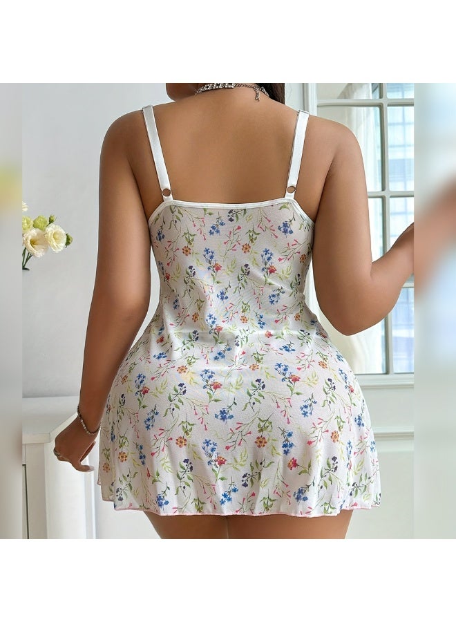 Women's tulle lingerie with lace trim - short nightgown - comfortable feminine babydoll - elegant and attractive design - Image 5