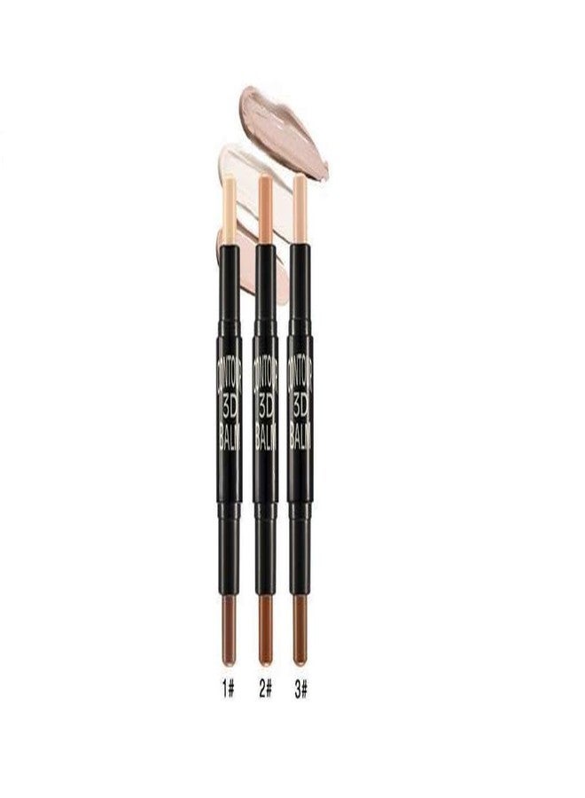 lele? highlight and contour 3d balm stick shade 1+2+3 - Image 1