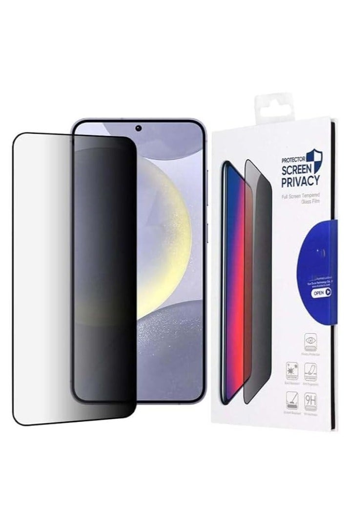 DUX Tempered Glass Screen Protector, DUX - DUCIS Compatible with Samsung S25 Plus, Full Coverage Black Edge Clear Screen Protector (Privacy) - Image 1