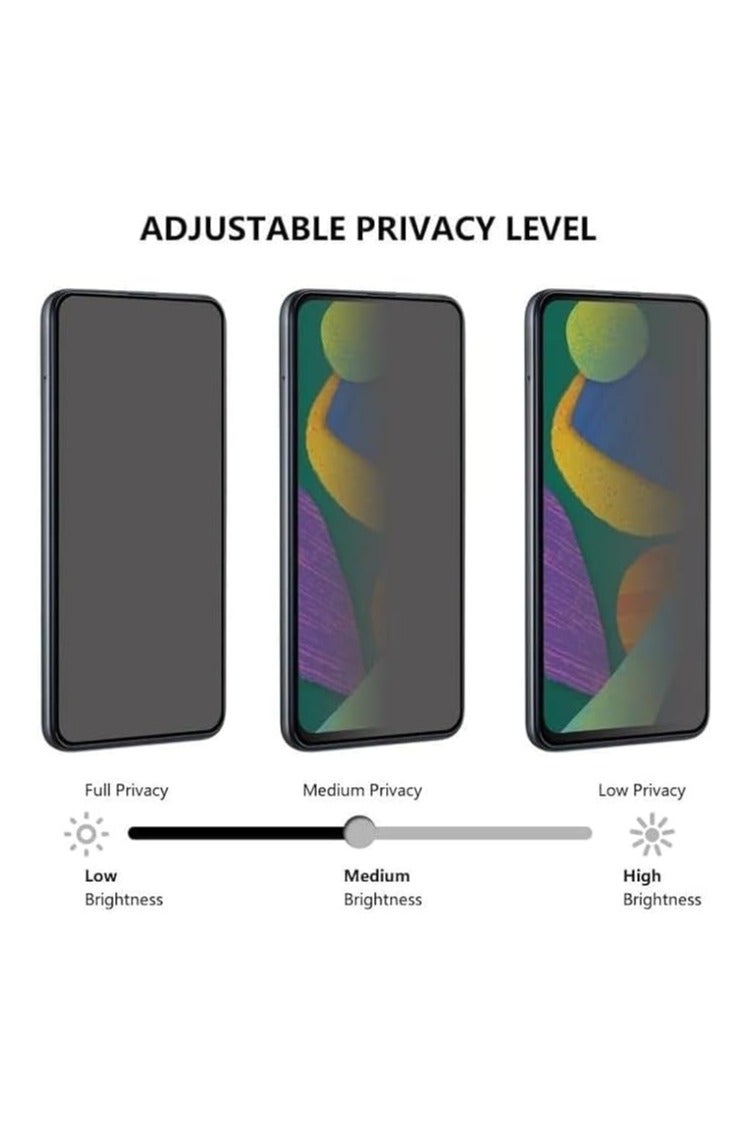 DUX Tempered Glass Screen Protector, DUX - DUCIS Compatible with Samsung S25 Plus, Full Coverage Black Edge Clear Screen Protector (Privacy) - Image 3