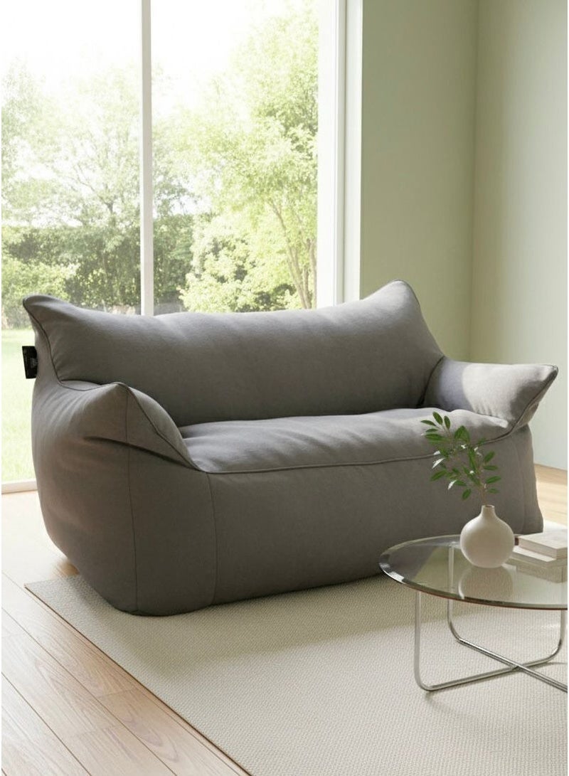 الهرمين كنبة بين باج بلون جراي - Image 1