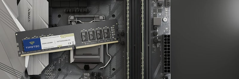 Timetec 8 جيجابايت DDR4 2666 ميجاهرتز PC4-21300 غير متوازن غير مخزن 1.2 فولت CL19 1Rx8 مرتبة واحدة 288 دبوس UDIMM ترقية ذاكرة الكمبيوتر المكتبي (8 جيجابايت) - Image 4
