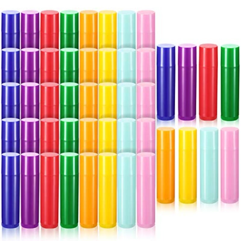48 Pcs Lip Balm Tubes 5ml Empty Colorful Containers Bulk for DIY Lipstick Cosmetic Packaging Lip Gloss Tubes Refillable, Homemade Lip-balm, Small Business and Beginners - Image 4