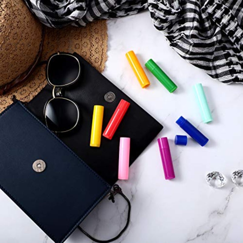 48 Pcs Lip Balm Tubes 5ml Empty Colorful Containers Bulk for DIY Lipstick Cosmetic Packaging Lip Gloss Tubes Refillable, Homemade Lip-balm, Small Business and Beginners - Image 5