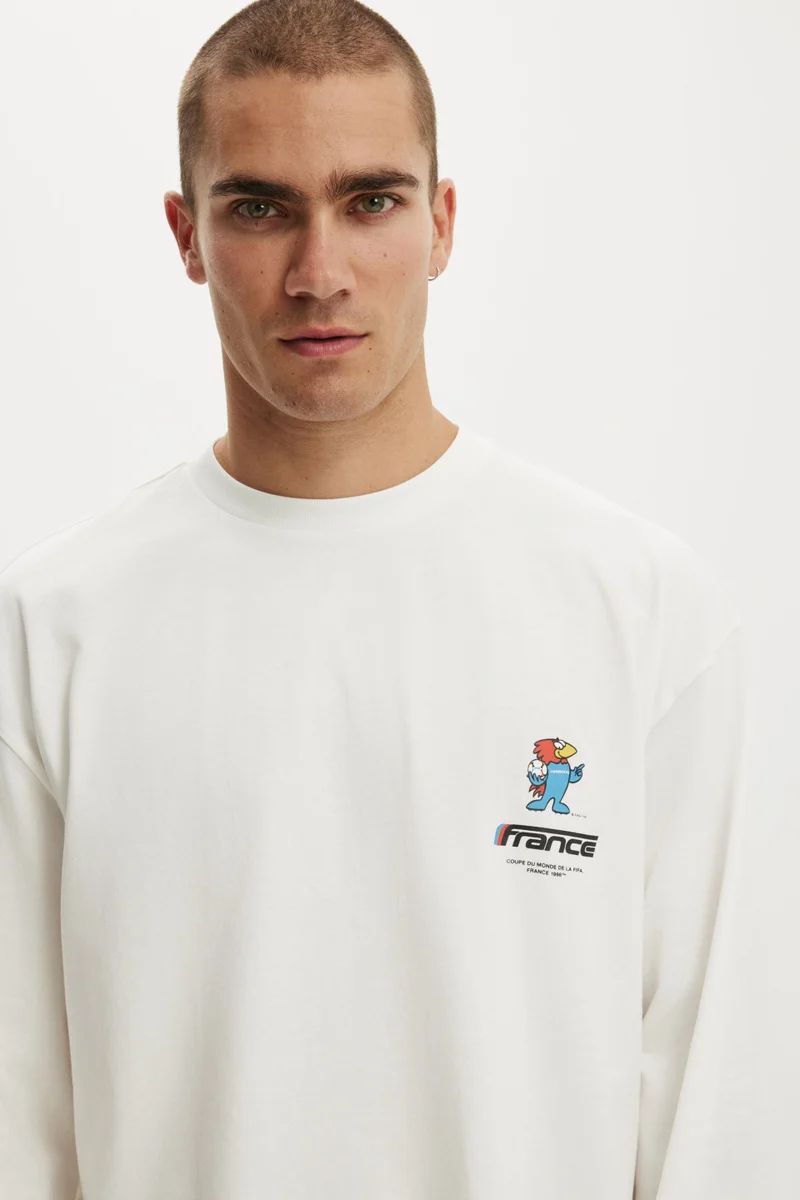 Cotton On  LCN FCL VINTAGE WHITE/FIFA-FRANCE 98 / 2XS  | Best Price UAE