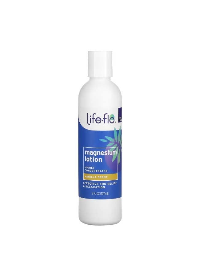 Life-flo Magnesium Lotion Vanilla 8 fl oz 237 ml - Image 1