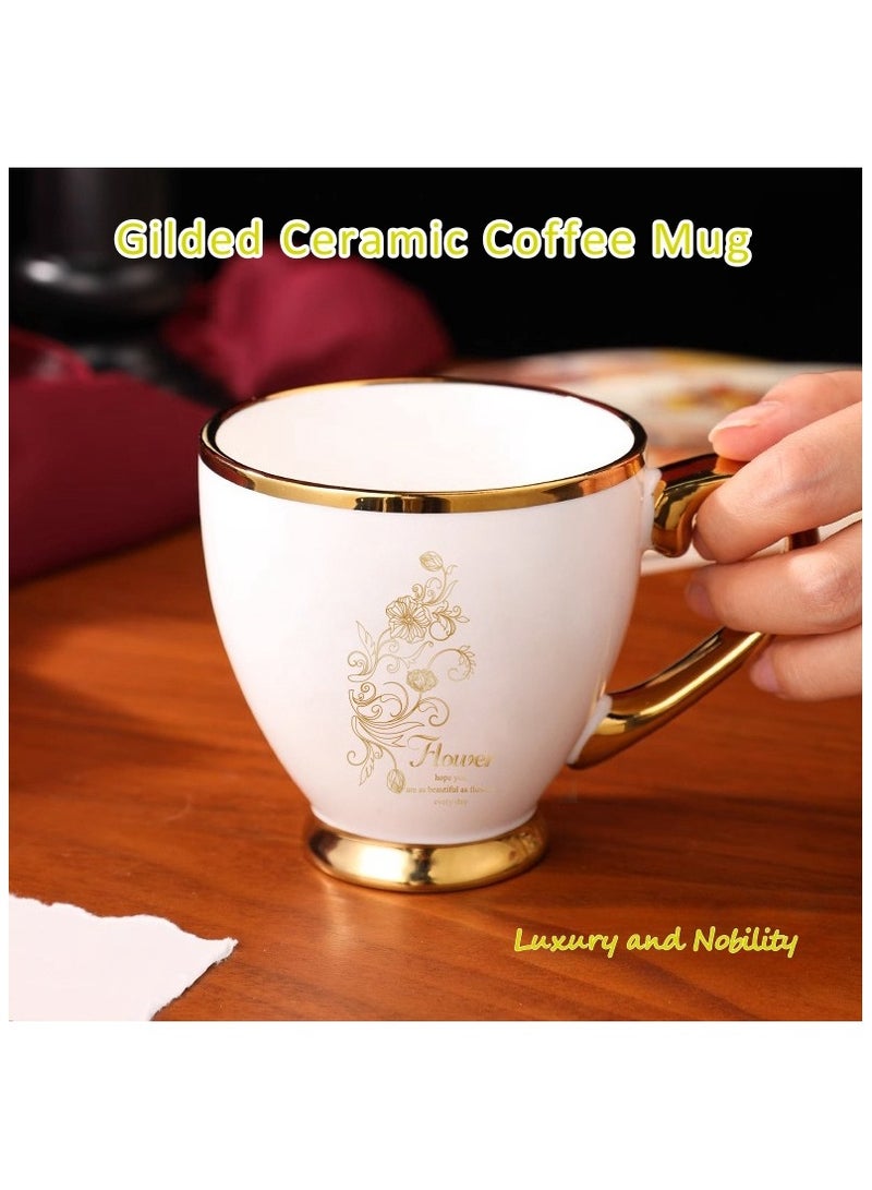 NANAO Luxury Coffee Mug Gift Set with Spoon, Elegant Holiday, Birthday, Corporate Gift Box Set, Includes Stainless Steel Coffee Cups, Ceramic Coffee Mug and Stainless Steel Spoons, Office Gifts, Anniversary Present, with Gift Bag - Image 4