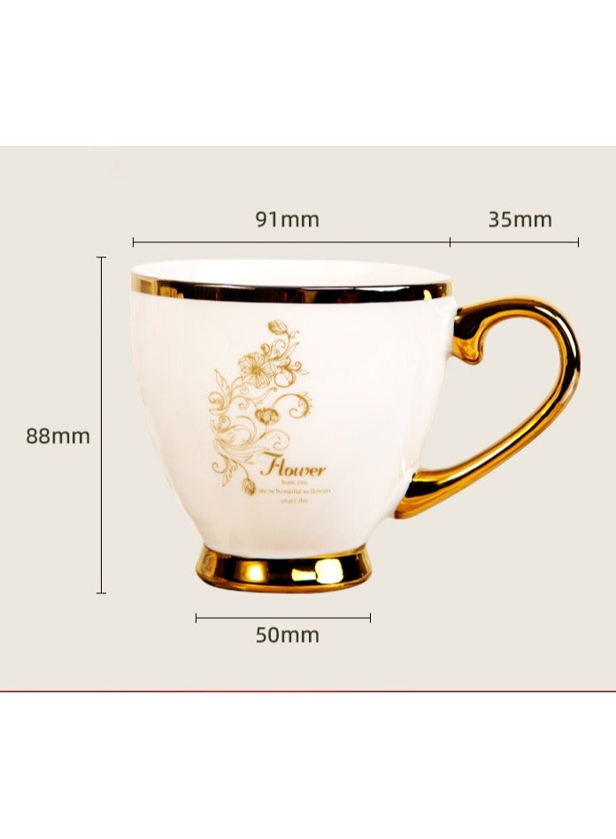 NANAO Luxury Coffee Mug Gift Set with Spoon, Elegant Holiday, Birthday, Corporate Gift Box Set, Includes Stainless Steel Coffee Cups, Ceramic Coffee Mug and Stainless Steel Spoons, Office Gifts, Anniversary Present, with Gift Bag - Image 5