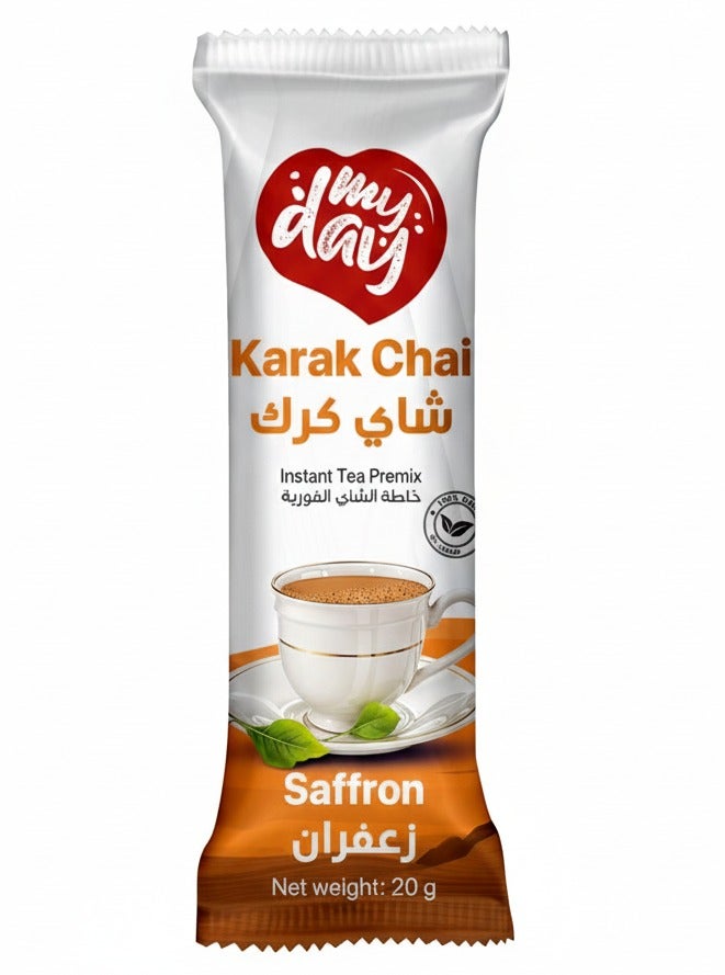 MyDay Karak Chai Saffron Instant Tea 400grams (Pack of 20) - Image 3