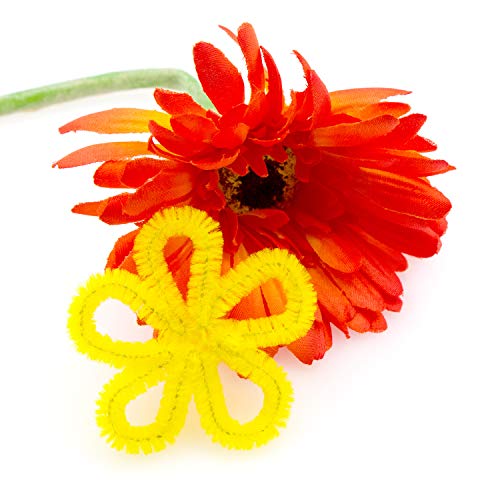 Waycreat 400 Pieces Pipe Cleaners Yellow Chenille Stem for DIY Art Craft Decorations (6mm x 12 Inch) - Image 4