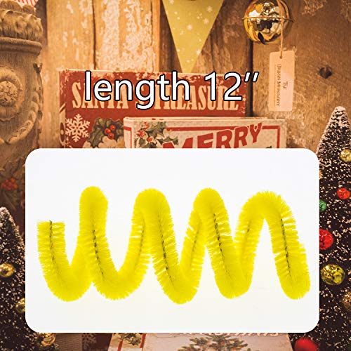 Waycreat 400 Pieces Pipe Cleaners Yellow Chenille Stem for DIY Art Craft Decorations (6mm x 12 Inch) - Image 2
