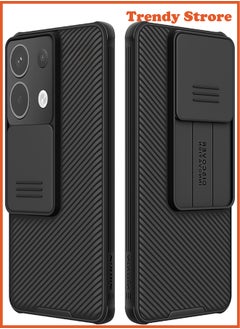 نيلكين حافظة لهاتف Xiaomi Poco X6 مصنوعة من مادة TPU المقاومة للصدمات ووسادة هوائية، غطاء منزلق لحماية عدسة الكاميرا، غطاء خلفي للهاتف المحمول مضاد لبصمات الأصابع  - Image 1