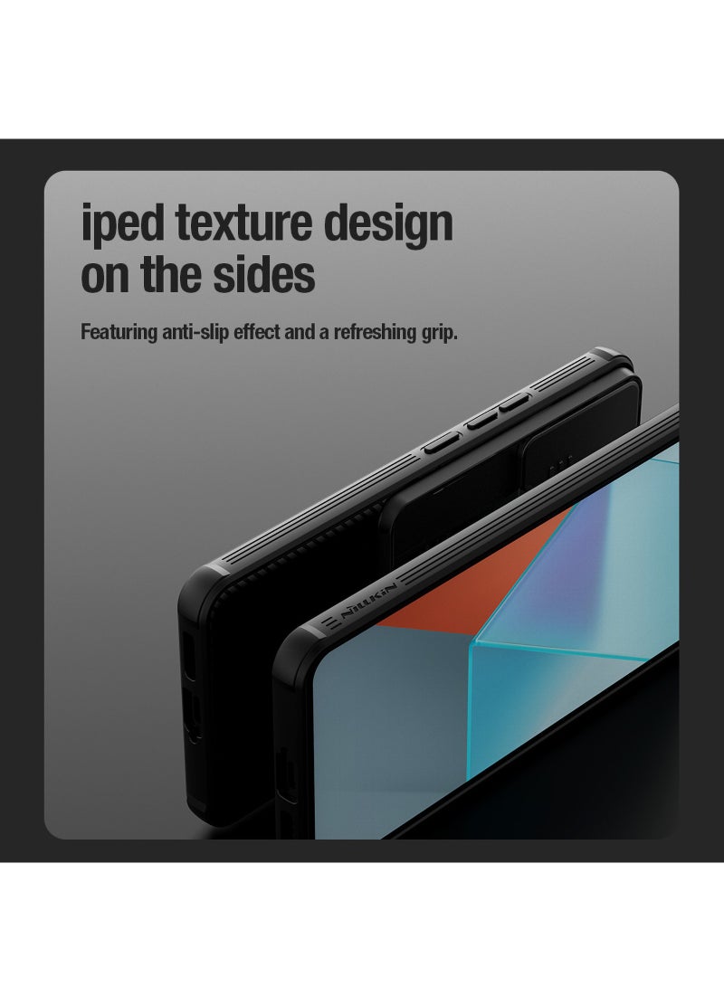 نيلكين حافظة لهاتف Xiaomi Poco X6 مصنوعة من مادة TPU المقاومة للصدمات ووسادة هوائية، غطاء منزلق لحماية عدسة الكاميرا، غطاء خلفي للهاتف المحمول مضاد لبصمات الأصابع - Image 4