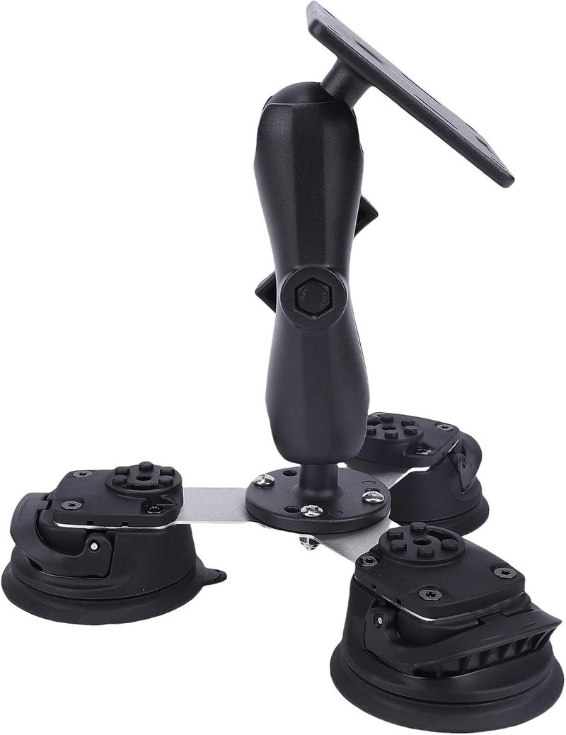 Tablet Stand, Aluminum Alloy Tablet Holder with Vacuum Suction Cup Base for Glass Desk, Stable Support Over 2kg Load Bearing, Easy Installation and Removal - Image 1