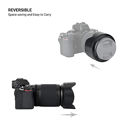 SHOPEE (1+1) Screw on + Bayonet Lens Hood Shade for Nikon Z50 Dual Lens Kit (Nikkor Z DX 16-50mm & 50-250mm) Replaces HN-40 and HB-90A Lens Hood - Image 5
