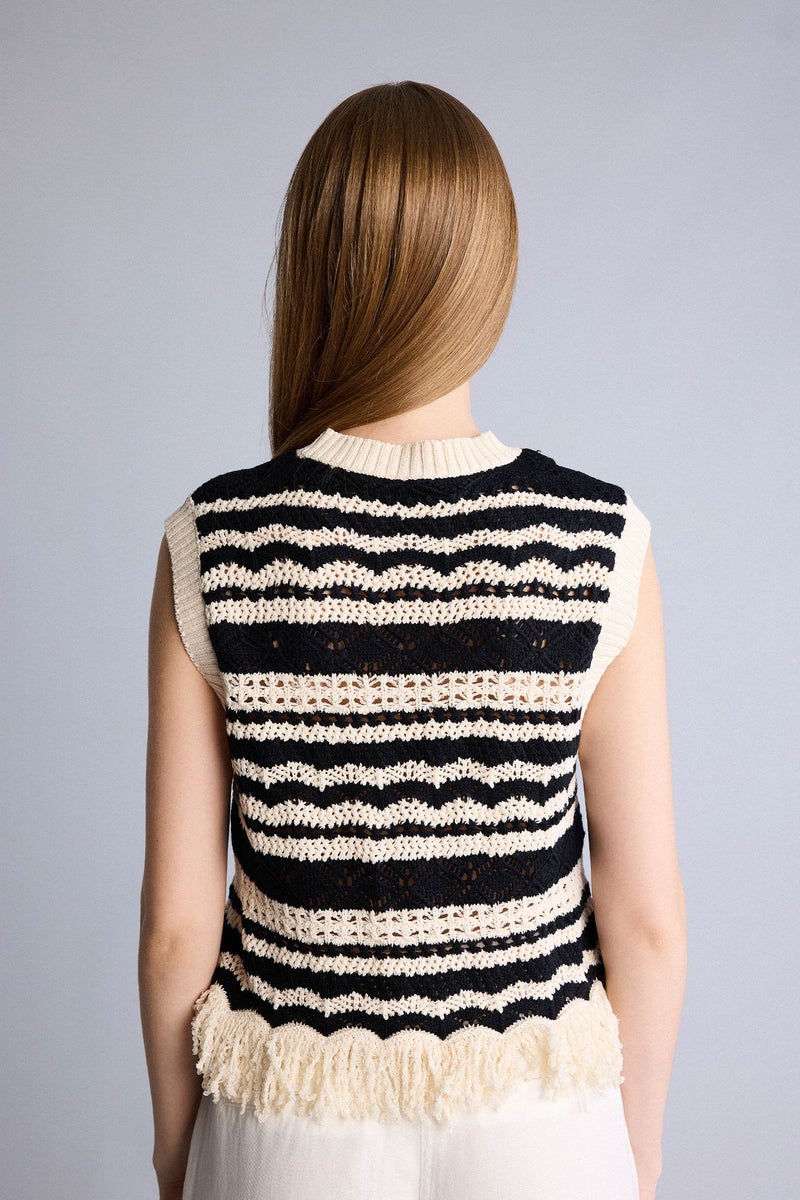 DeFacto Beige Woman Regular Fit Crew Neck Vest Casual - Image 5