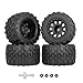 RC Station 12mm Hex RC Wheels and Tires 28 RC Tires 110 Scale RC Truck Tires Wheels for Traxxas Rustler Stampede Hoss 2wd 4x4 vxl Tires Wheels Arrma Redcat RIAARIO AMORIL Tires Wheels Preglued 4PCS - Image 2
