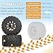 RC Station 12mm Hex RC Wheels and Tires 28 RC Tires 110 Scale RC Truck Tires Wheels for Traxxas Rustler Stampede Hoss 2wd 4x4 vxl Tires Wheels Arrma Redcat RIAARIO AMORIL Tires Wheels Preglued 4PCS - Image 4