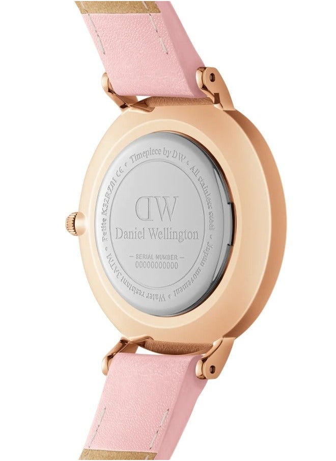 DANIEL WELLINGTON - Daniel Wellington Petite Cherry Blossom Watches for Women with Pink Leather Strap 28mm DW00100633 - Image 1