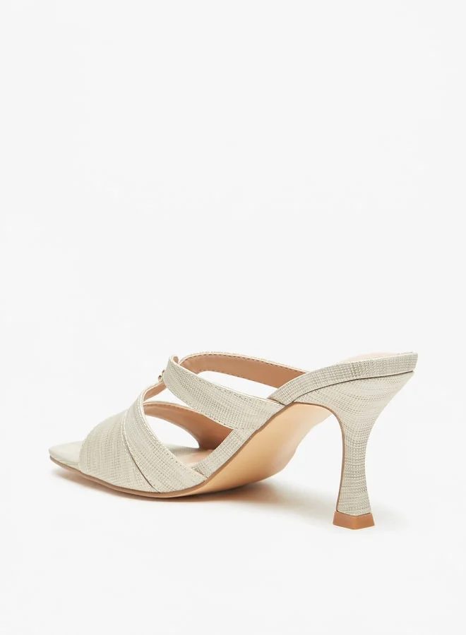 Flora Bella By Shoexpress Women's Strappy Slip-On Sandals With Stiletto Heels Ramadan Collection