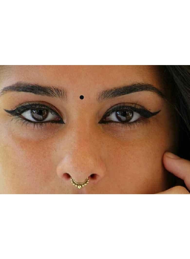 SUNAINA Cotton Bridal Collection Black Self-Adhesive Bindis for Women and Girls, Size-8, 2mm Round Bindi Pack with Strong Adhesive and Comfortable Fit - Image 5