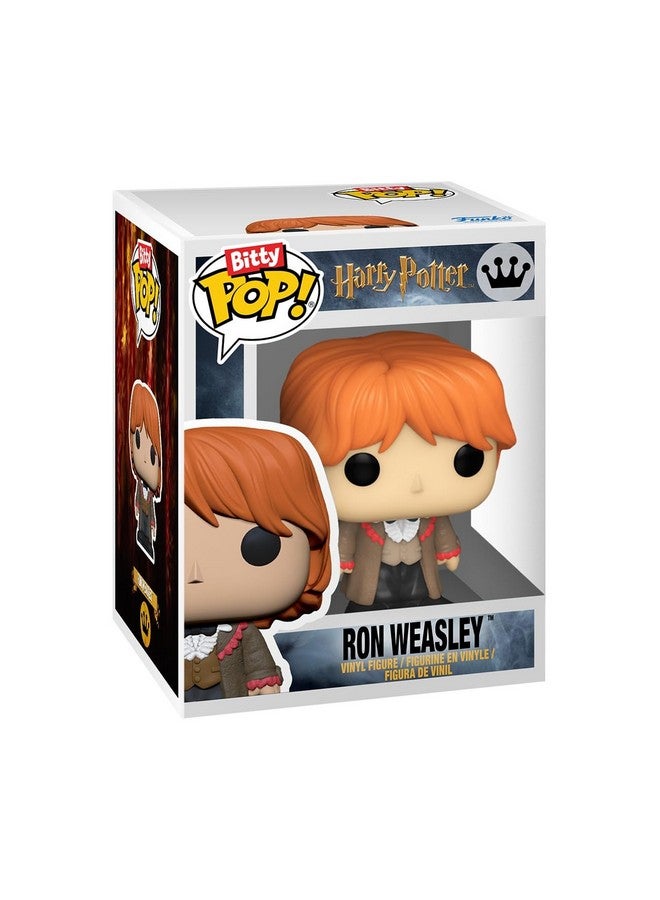 Funko Bitty POP HP GOF - Ron, 4-Pack and A Surprise Mystery Mini Figure - 0.9 Inch (2.2 Cm) - Harry Potter Collectable - Stackable Display Shelf Included - Gift Idea - Party Bags Stocking - Image 3