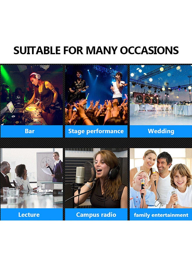 Generic - A6 6CH Protable Mini Mixer Audio Console with Sound Card USB Recording Singing Webcast Party Mixer - Image 1