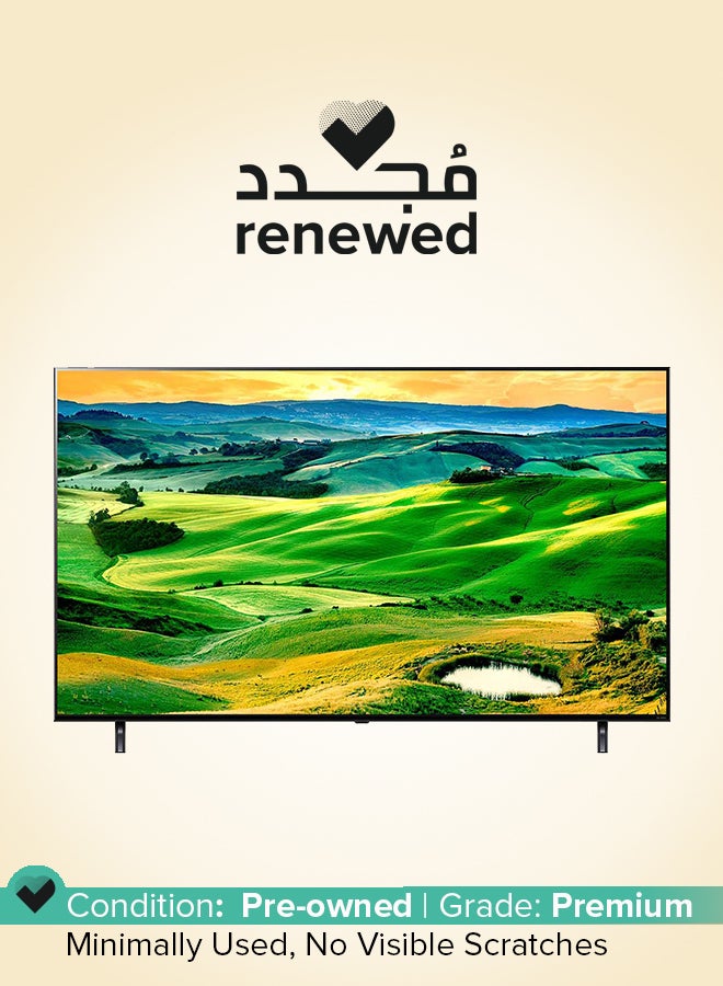 LG Renewed -  65 -Inch Smart QNED TV - 4K - 120Hz 65QNED80 Black - Image 1