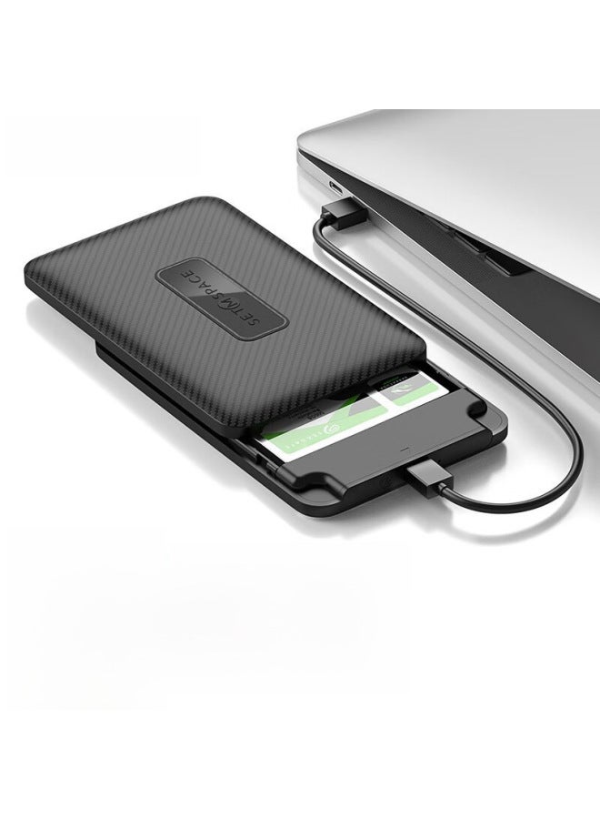 Mobile Hard Disk Box 2.5-inch Mechanical Solid State Universal Hard Disk Shell Reader Type-c Hard Disk Box Customization-Color:【5Gbps】 USB With Data Cable