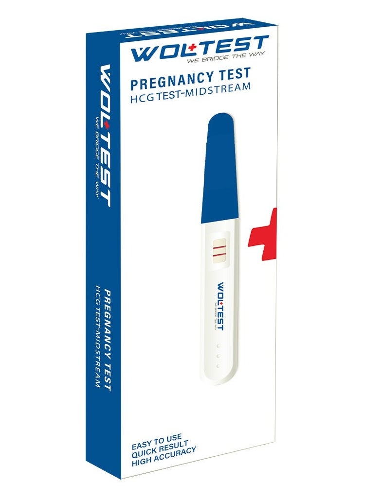 WOLAID Woltest Pregnancy Test HCG Midstream | Home Pregnancy Test Kit 