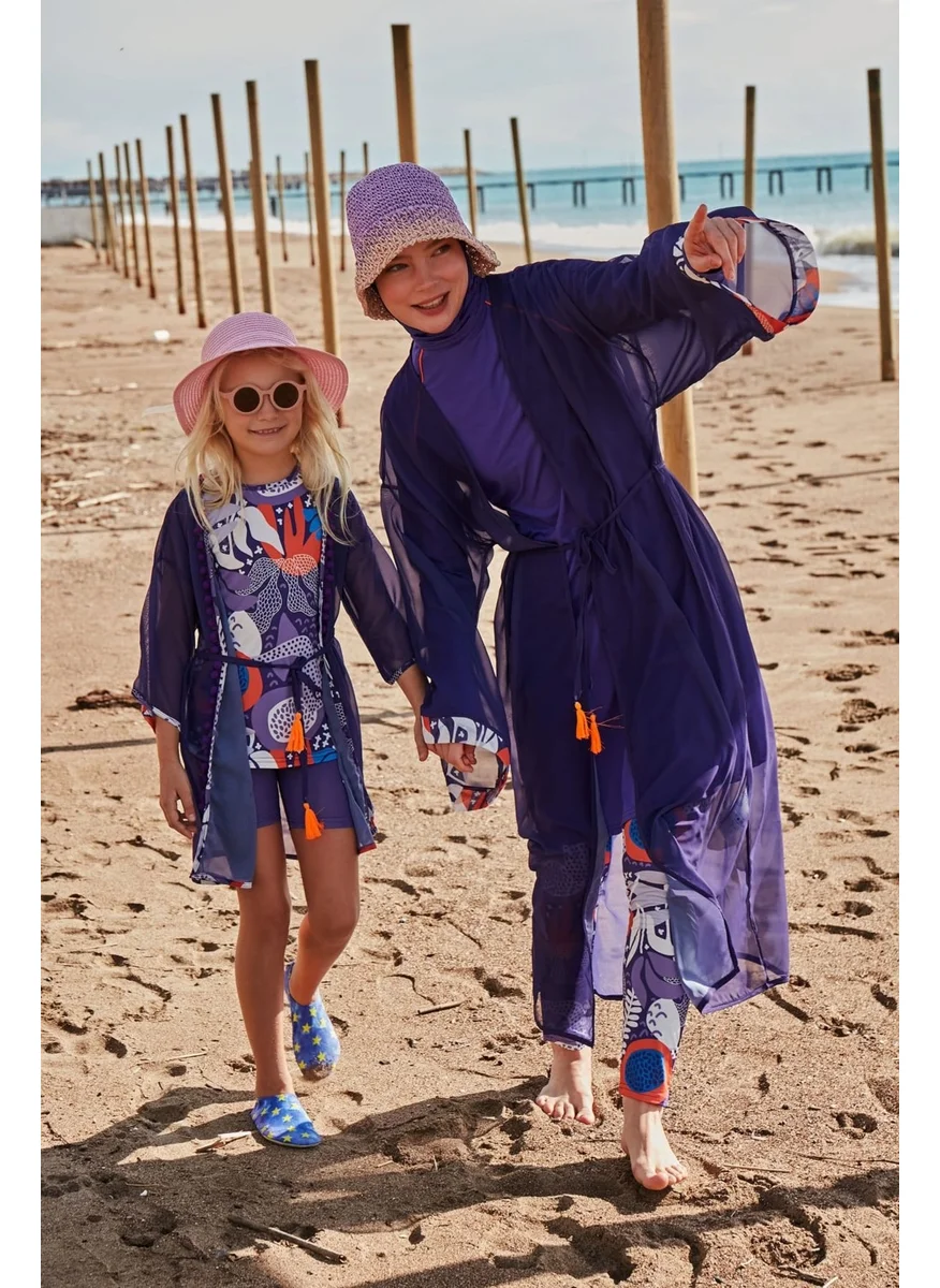 Marina Lycra Purple Full Covered Hijab Swimsuit M2494