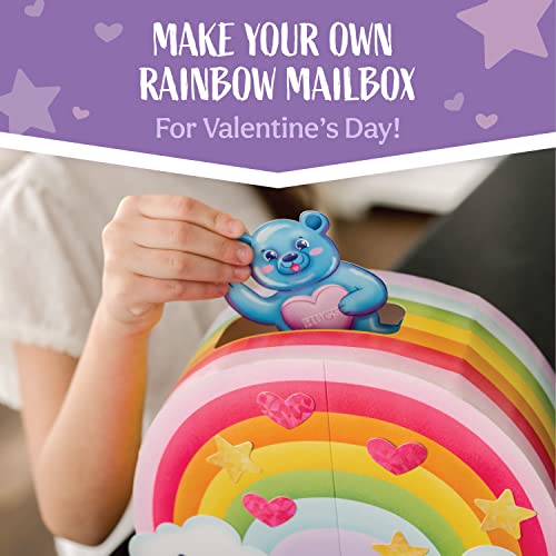 Peaceable Kingdom Valentines Box for Kids Valentines Day Box Kit for Valentines Cards for Kids Classroom Rainbow Mailbox Kit - Image 5