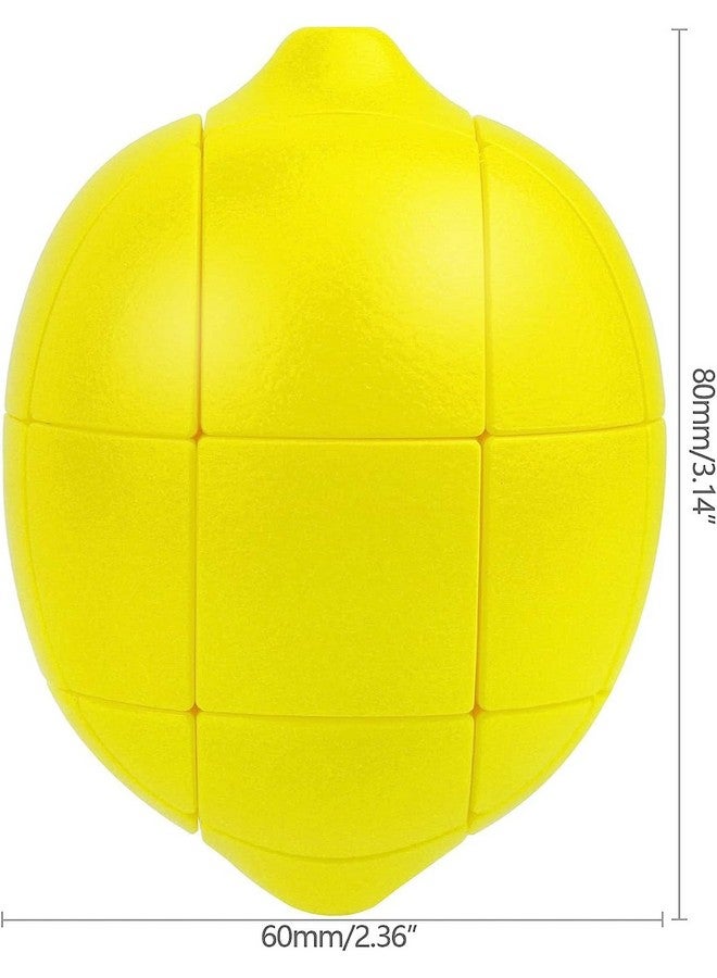 D ETERNAL Kid Fruit Shape Stickerless Banana Cube Magic Puzzle Toy (Peach+Lemon+Orange+Pear) - Image 4