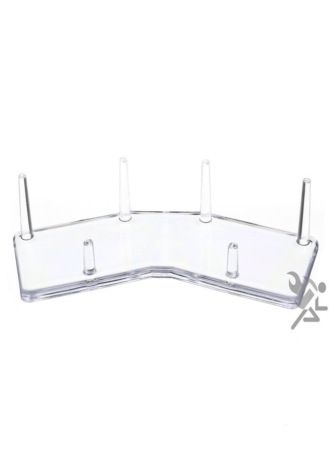 OnFireGuy 8" Paired 3-Peg Display Stand for Minerals Fossils and Geode Specimens, Qty: 1 - Image 1