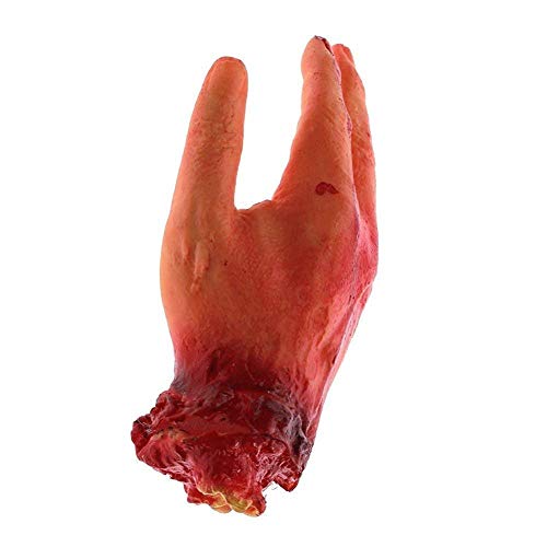 sage Square Fake Cosmetic Bloody arm Hand for Prank Halloween Party Props Cosplay Decorations (Short Hand)- Multi Color - Image 2