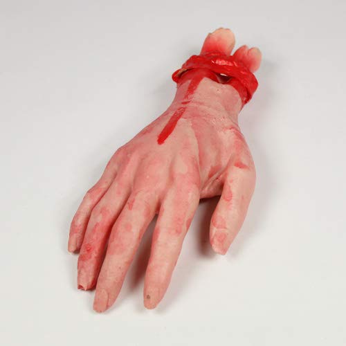 sage Square Fake Cosmetic Bloody arm Hand for Prank Halloween Party Props Cosplay Decorations (Short Hand)- Multi Color - Image 4