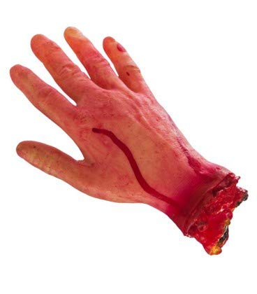 sage Square Fake Cosmetic Bloody arm Hand for Prank Halloween Party Props Cosplay Decorations (Short Hand)- Multi Color - Image 1
